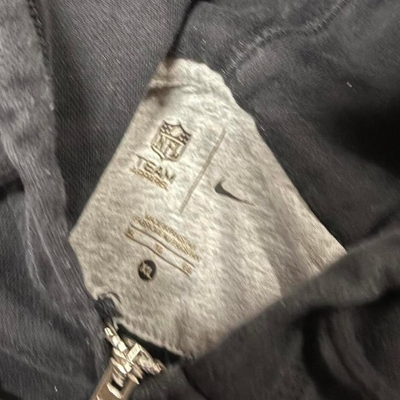 Vintage style new Orleans saints full zip hoodie nike football size xl - Picture 2 of 3